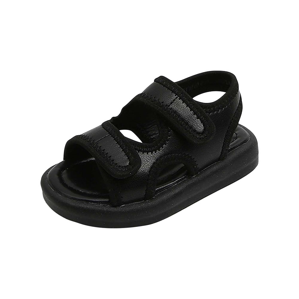 Kids Girls Boys Fashion Sandals Lightweight Breathable Flexible Durable  Casual Summer Soft Sole Leather Hollow Beach Shoes Comfy Stylish Footwear -  Walmart.com