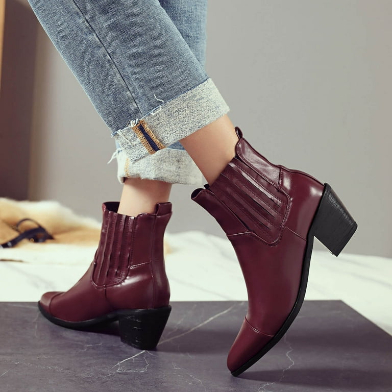 Wine chelsea cheap boots