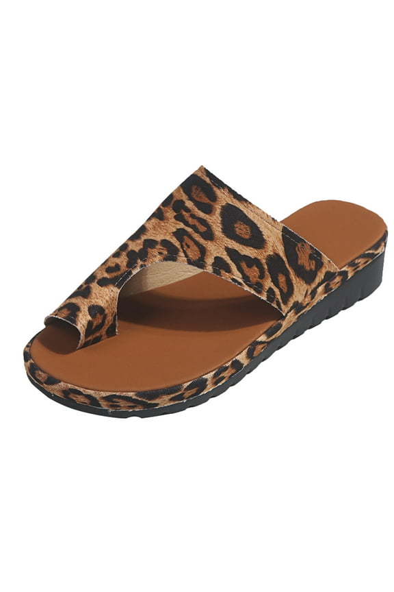 Women's Sandals Shoes on Clearance, up to 30% off, Flip Flops for Women, Women Dressy Comfy Platform Casual Shoes Summer Beach Travel Slipper Flip Flops, Coffee, 36