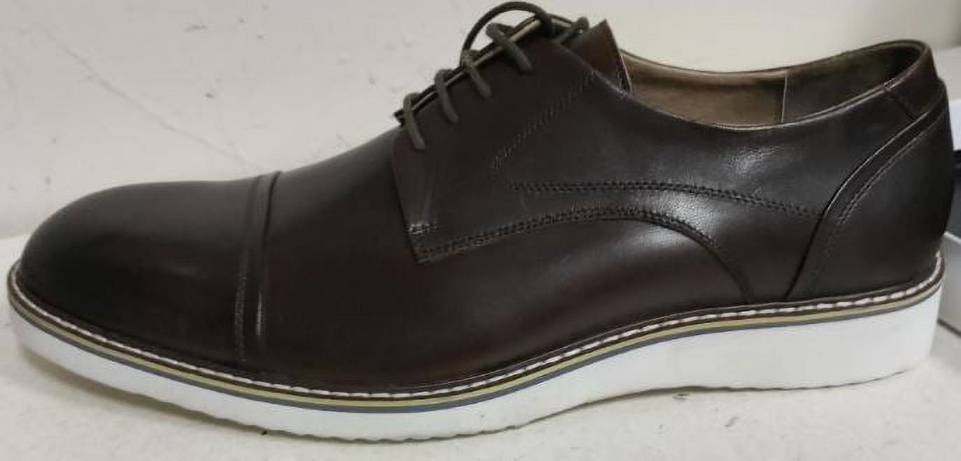 Zanzara Two Tone Cap Toe Derby Brown Black Size 13 Leather Dress Shoes NO BOX uploading-1759377.jpg main image 3