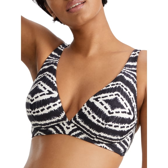 Seafolly BLACK Zanzibar Bikini Swim Top, US 12, UK 16