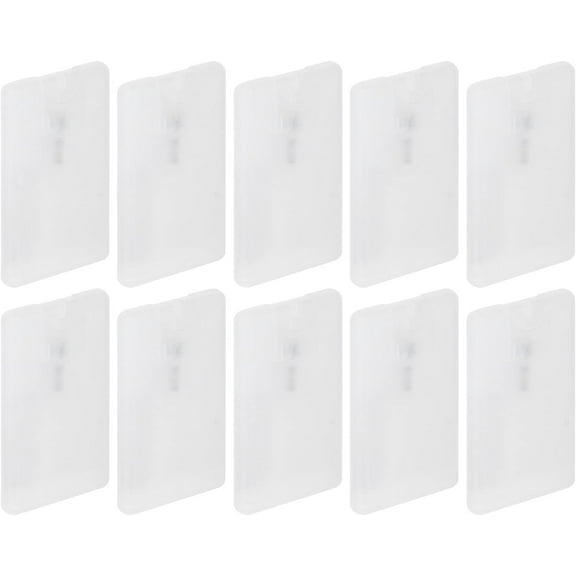 Zaoz 10pcs 20ml Cardcase Perfume Spray Bottles, Credit Card Fine Mist Spray Bottle Empty Flat Atomizer Pump, Portable Mini Refillable Perfume Atomizer Bottle, for Cleaning, Hairdressing A418