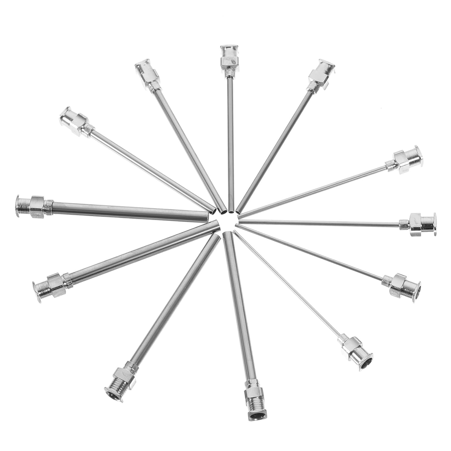 0.5 Inch Blunt Tip Dispensing Needles – Stainless Steel Luer Lock – Pack Of 12, For Vape, Glue, Syringes-1321064