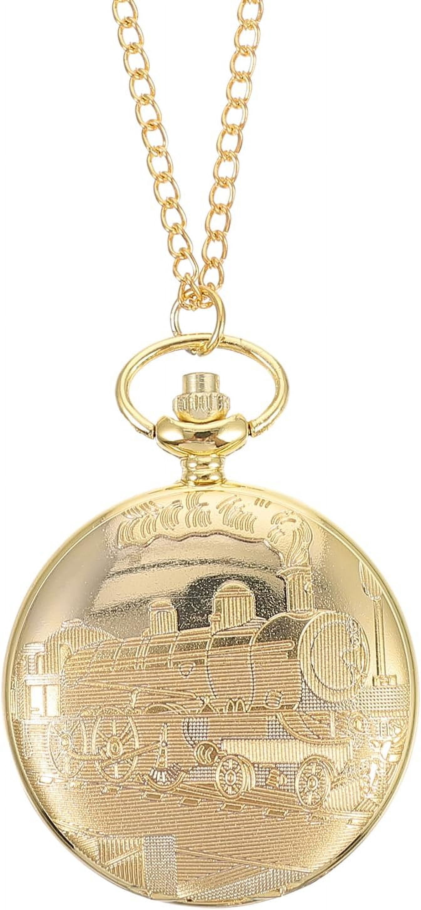 Zaoz 1pc Elegant Antique Pocket Watch with Chain | Vintage Mechanical ...