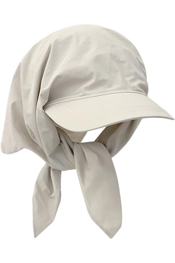 Zaoz Baseball Adult Bandana Baseball Spring Summer Casual Sport for Woman Men Outdoor Visor Hat with Adjust Headscarf Beige A418
