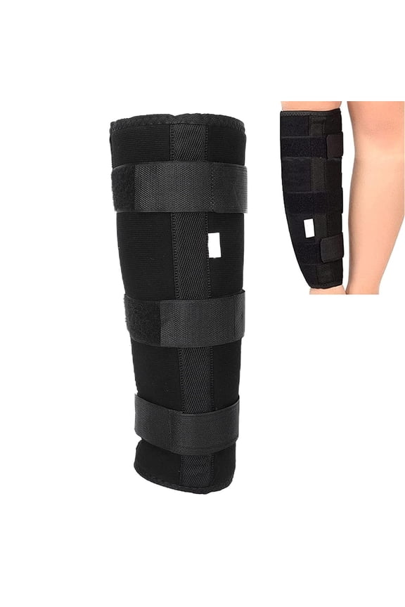 Zaoz Calf Brace Adjustable Shin Splint Support Lower Leg Wrap Calf Fixed Stabilizer Splint and Fibula Protector Shank Fracture Fixation Strap for Men Women(L) A418