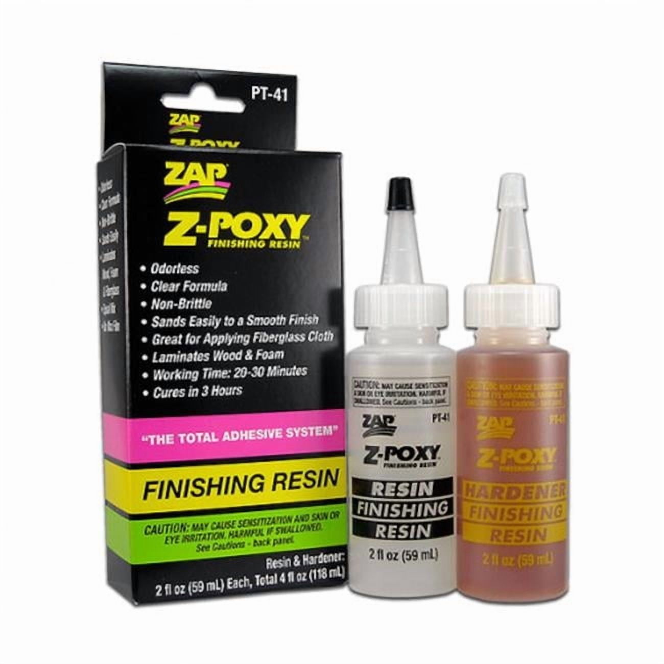 Zap Glue Z-POXY Epoxy Adhesive, 2 fl oz, 2 Pieces