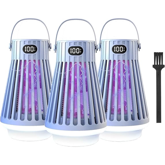 Zap Zone Defender - 3-in-1 USB Rechargeable Portable Camping Light ...