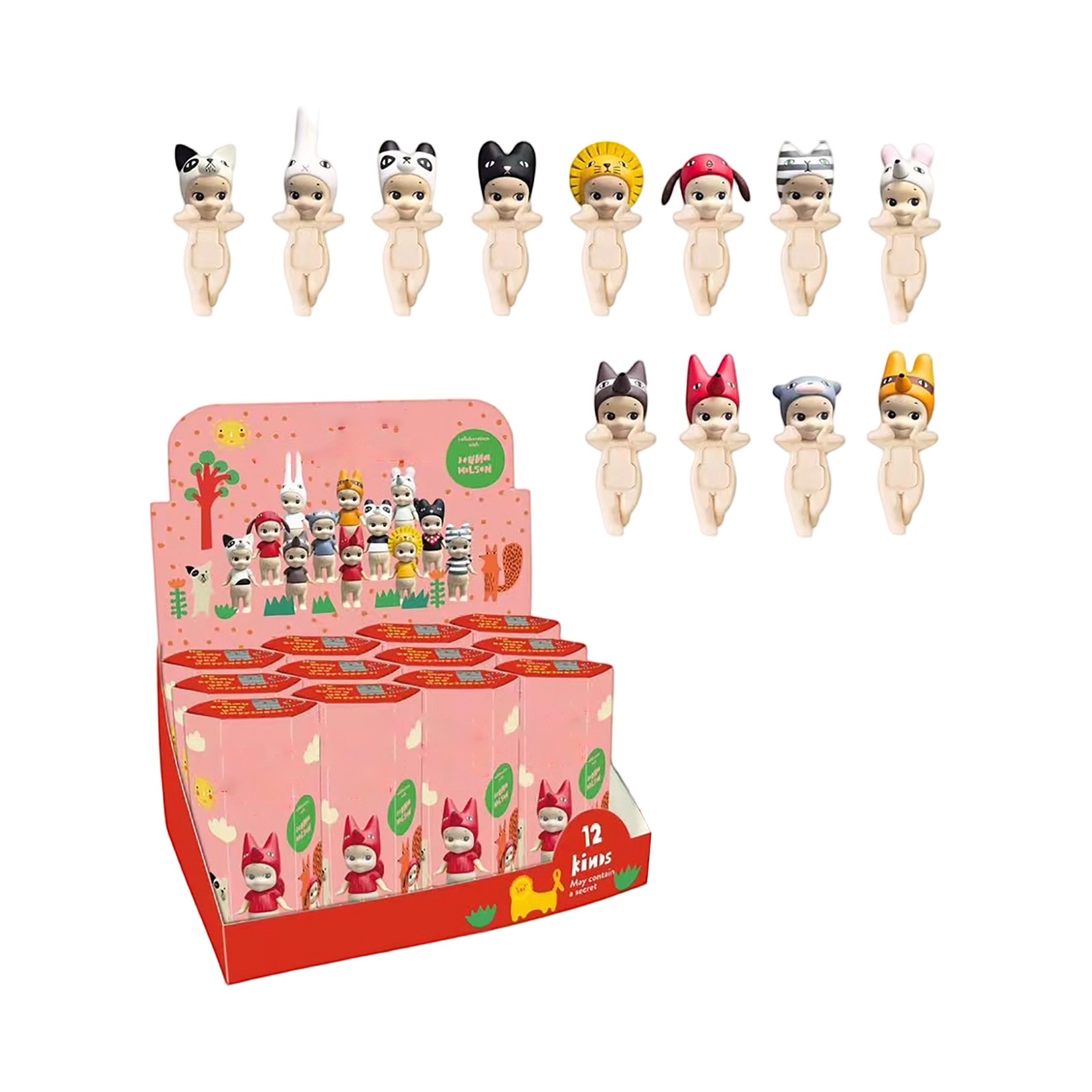 ZapZest 12Pcs Creatures Series Sonny Angel Phone Accessories, 3