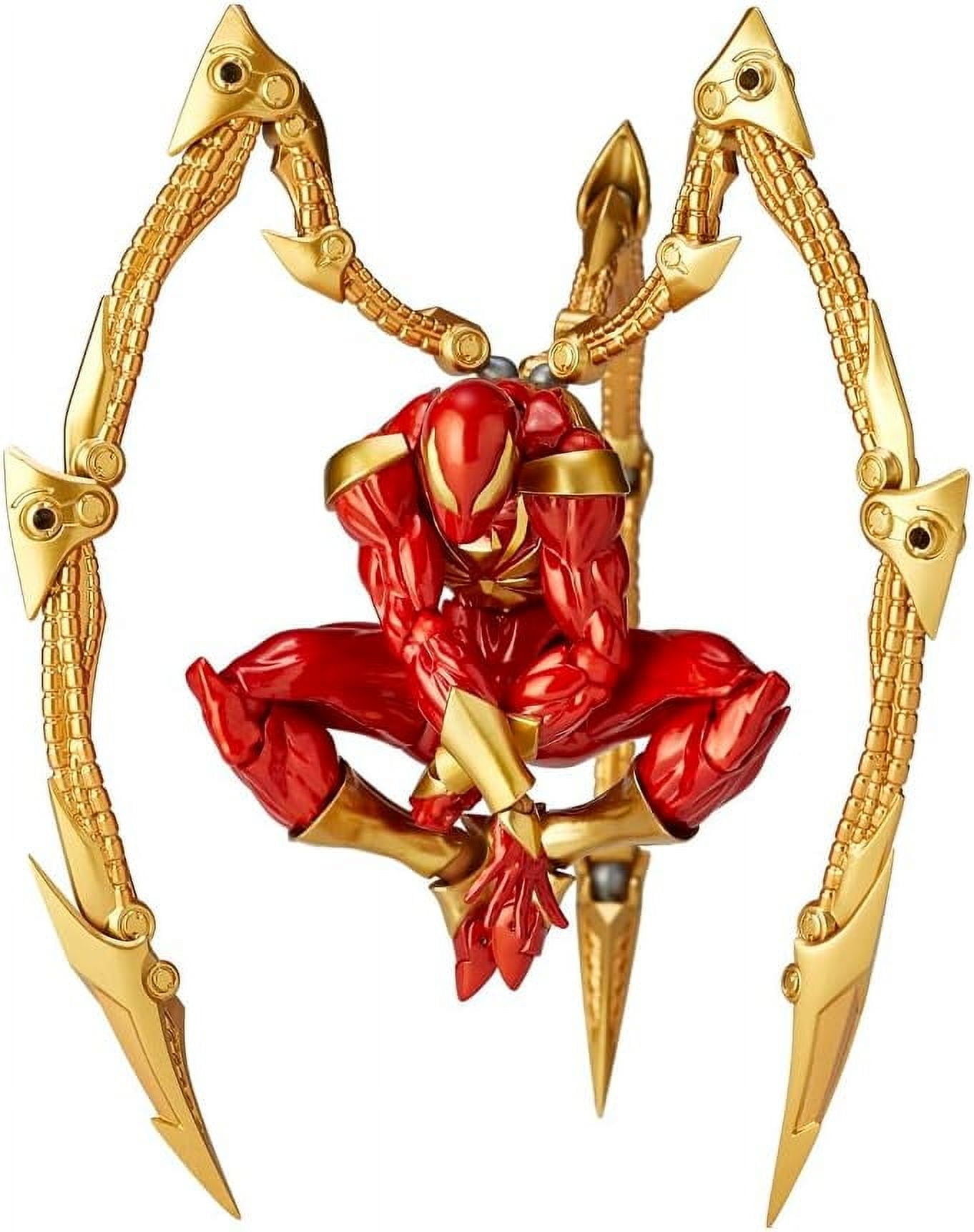 ZapZest Iron Spider Action Figures, 6.3" Spider Hero Man Figures Collectable Toys, Superhero Figure Movie Style Model Toys, Cool Room Decorations Birthday Gifts for Fans of All Ages