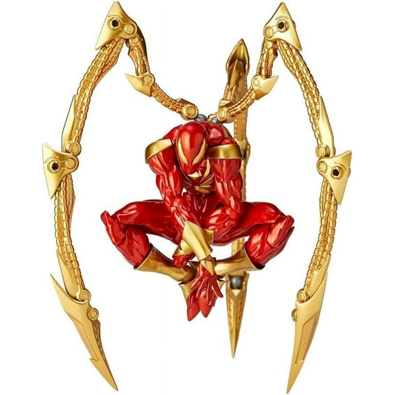 ZapZest Iron Spider Action Figures, 6.3" Spider Hero Man Figures Collectable Toys, Superhero Figure Movie Style Model Toys, Cool Room Decorations Birthday Gifts for Fans of All Ages