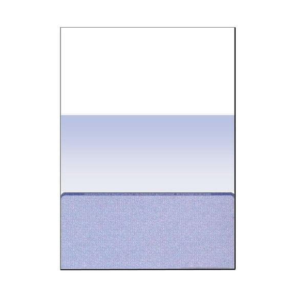 Zapco High-Security Check Paper, Blue w Complex Background Pattern, 8-1/2" x 11", Microperfed with 1-Up Check, 12 Security Features - PACK OF 100 SHEETS