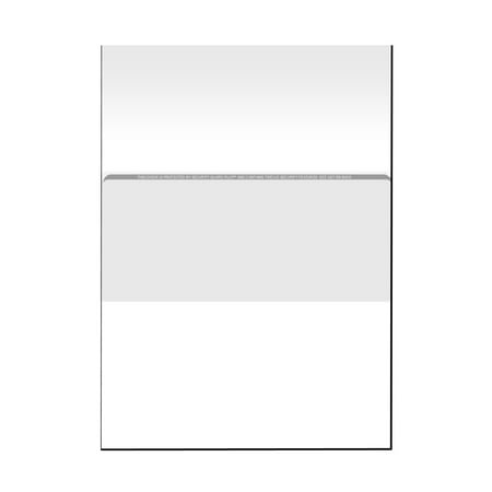 Zapco High-Security Check Paper, Off-White w Complex Background Pattern, 8-1/2" x 11", Microperfed with 1-Up Check, 12 Security Features - PACK OF 100 SHEETS