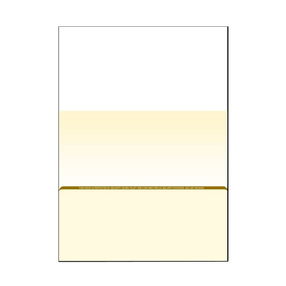 Zapco High-Security Check Paper, Organic w Complex Background Pattern, 8-1/2" x 11", Microperfed with 1-Up Check, 12 Security Features - PACK OF 250 SHEETS
