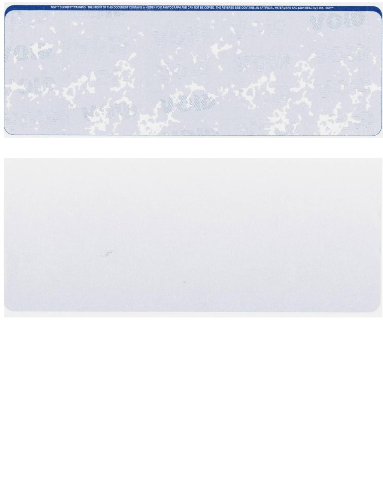 Zapco Security Check Paper, 24lb w Blue Marble Pattern, 8-1/2