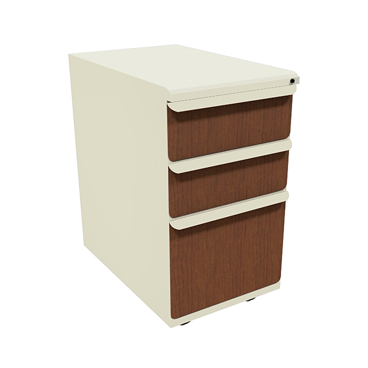 Marvel PRCL0019_UT8563 42W x 30D Pronto School Training Table with Carrel and Lockable Raceway - Putty Finish and Chalk