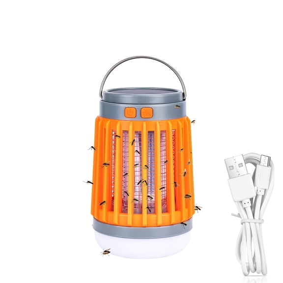 Zaplamp Smarter Mosquito Lamp, Built-In Solar Panel, Flashlight & Sos Mode，Quiet Operation & Waterproof Outdoor Build,Portable & Easy To Carry Anywhere,Suitable For Outdoor Mosquito Repellent Use