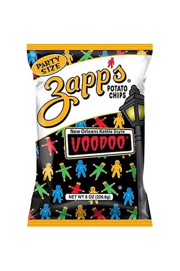 27249 New Orleans Kettle Style Voodoo Potato Chips, Party Size, 8 oz.