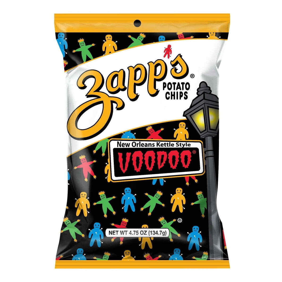 Zapp's Kettle Style Potato Chips Voodoo Flavor 5 Oz. (8 Bags