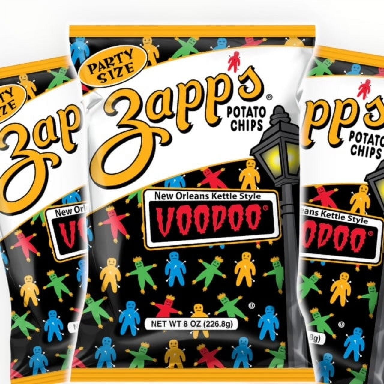 Zapp's New Orleans Kettle Chips Voodoo Party Size (8oz/3 Bags