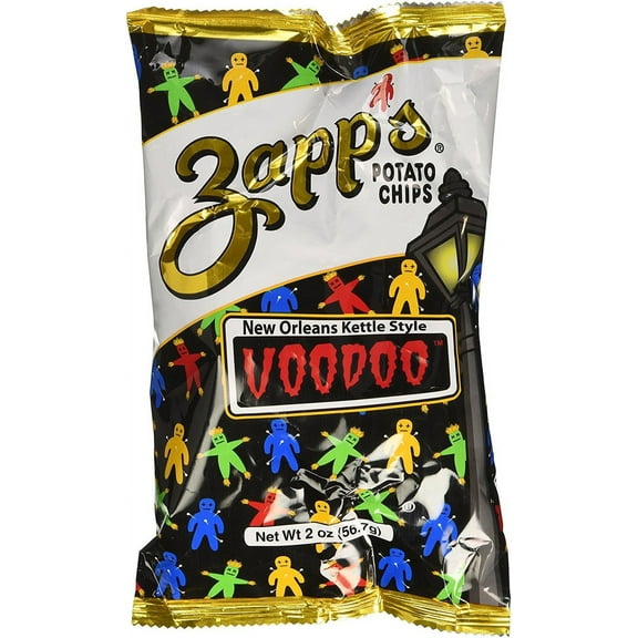 Zapp's New Orleans Kettle Style Potato Chips Voodoo 2.6oz Bag (10-Bags)