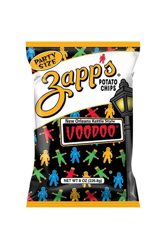 New Orleans Kettle Style Voodoo Potato Chips, 4-Pack 8 oz. Party Size Bag