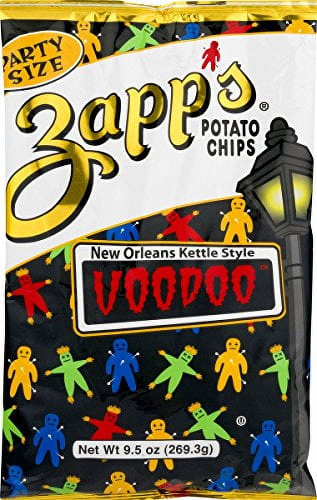 Zapp's New Orleans Kettle Style Voodoo Potato Chips 9.5 oz. Party Size