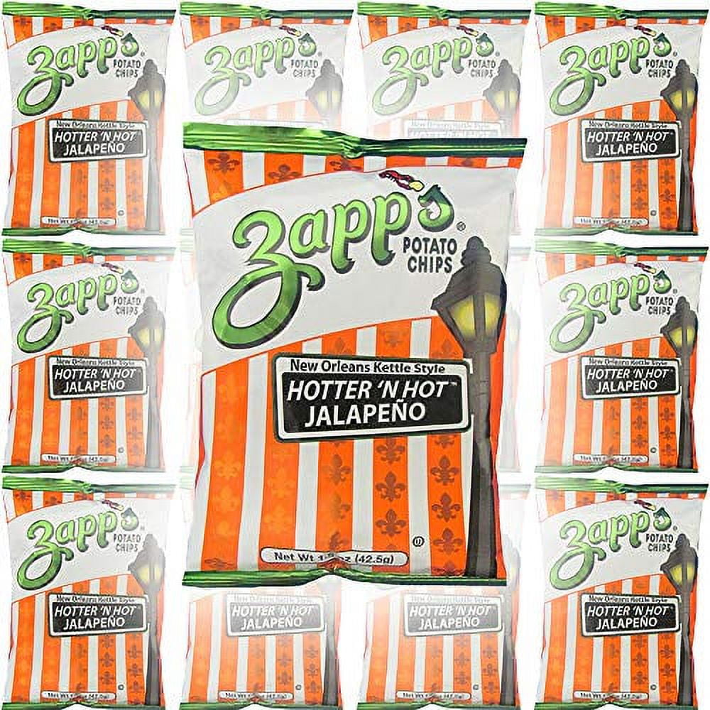 Zapp's Potato Chips, Hotter 'N Hot Jalapeno, New Orleans Kettle Style