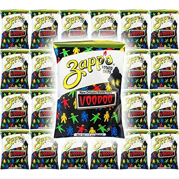 Zapp's Potato Chips, VooDoo New Orleans Kettle Chips, 1.5oz (24 Pack)