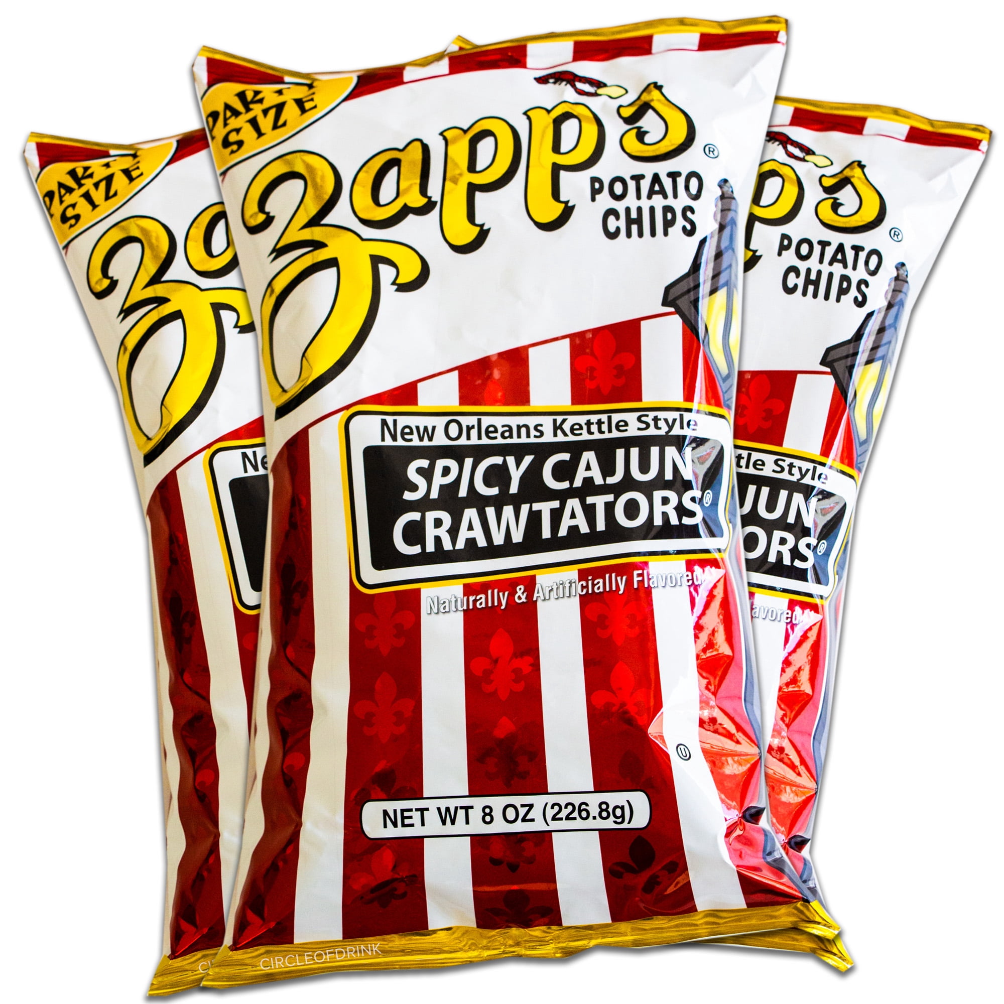 Zapp' Cajun Chips (3x8oz) | Snack chips for snack bars - Walmart