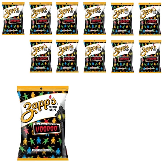 Zapp's Voodoo Gluten Free Kettle Chips 4.75oz 12 pack
