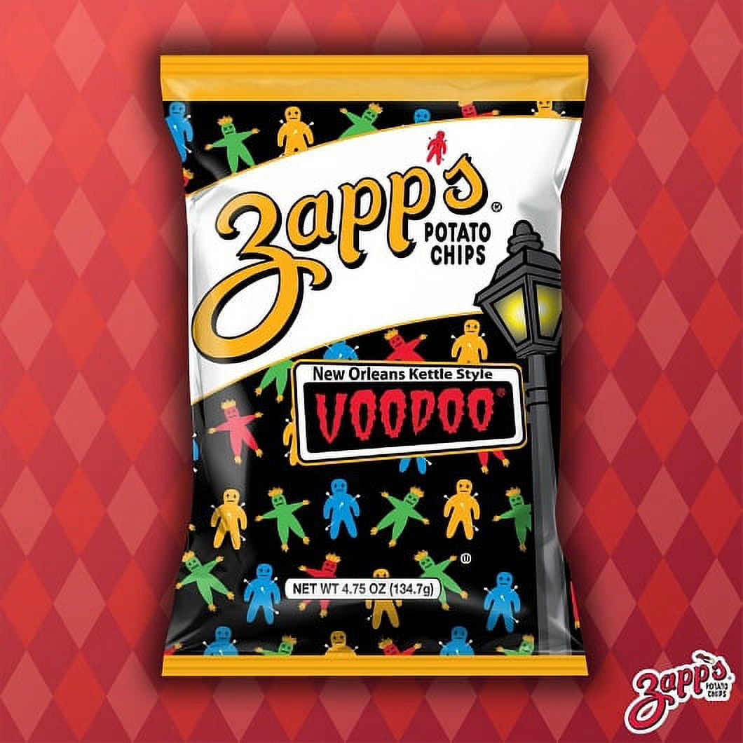 Zapp's Voodoo Gluten Free Kettle Chips 4.75oz 12 pack