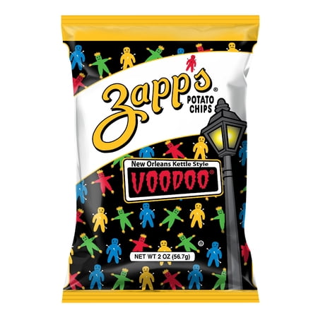 Zapp's Voodoo New Orleans Kettle Style Potato Chips, Gluten-Free, 2 oz Bag