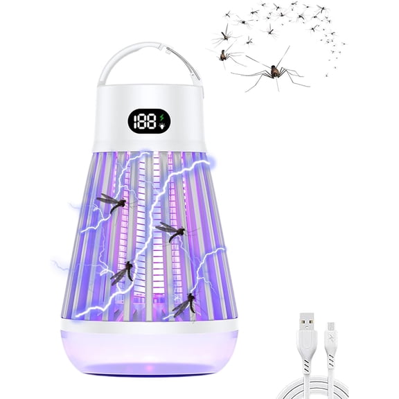 Zapper 2.0 - Mosquito Zapper 2.0, IPX7 Waterproof, 2024 New MozzGuard, MozzGuard Zapper, USB Charing and Light, Suitable for Home, Camping, Picnic (2PCS)