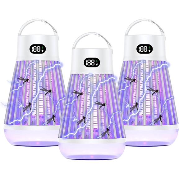 Zapper 2.0 - Mosquito Zapper 2.0, IPX7 Waterproof, 2024 New MozzGuard, MozzGuard Zapper, USB Charing and Light, Suitable for Home, Camping, Picnic (2PCS)