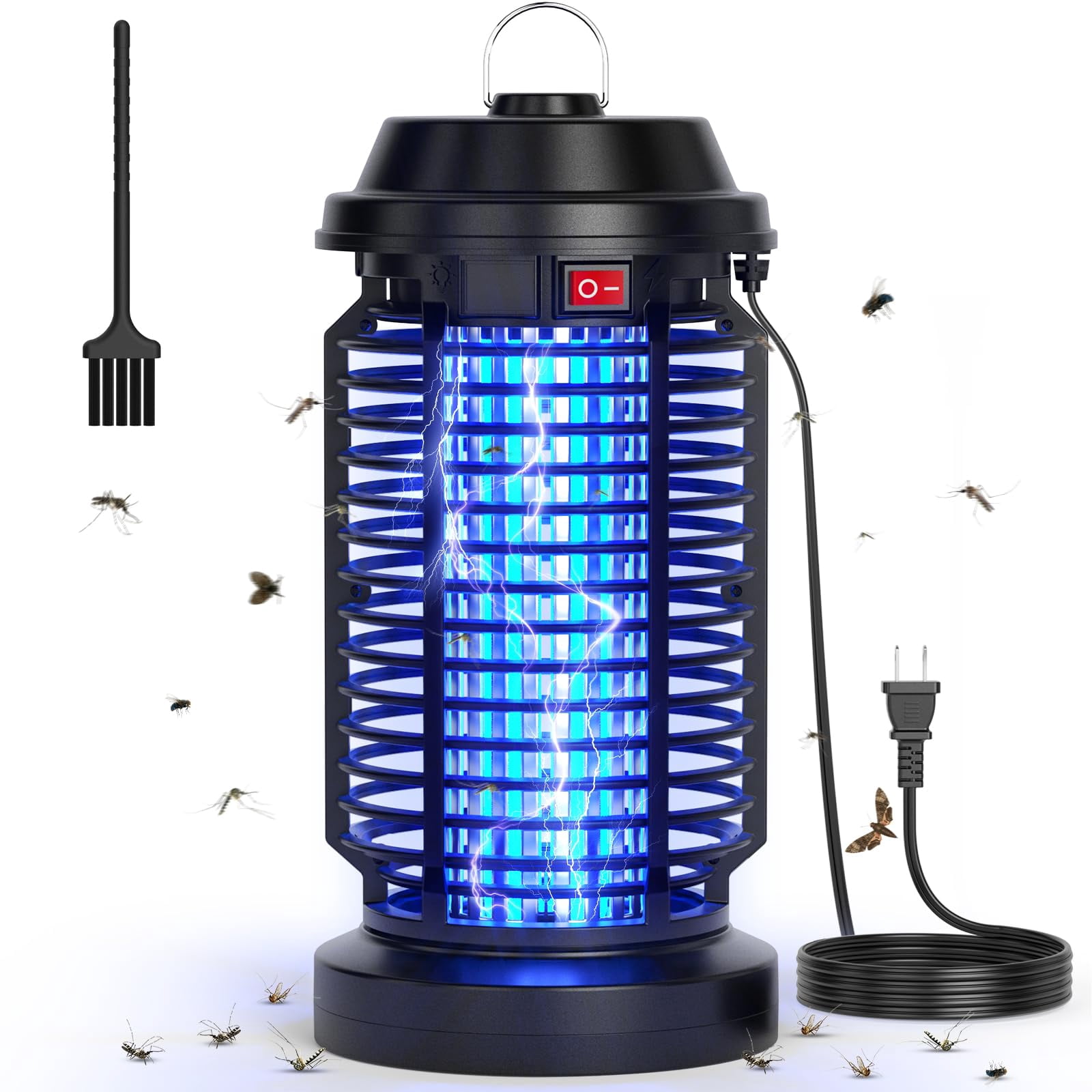 Zapper Outdoor Indoor Waterproof Electric Mosquito Lamp Fly Killer Effective 4200v Plug In For Home Patio Office Courtyard