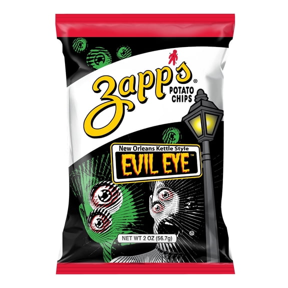 Zapp's New Oleans Kettle Style Evil Eye Potato Chips, 2 oz. - Pack of 25