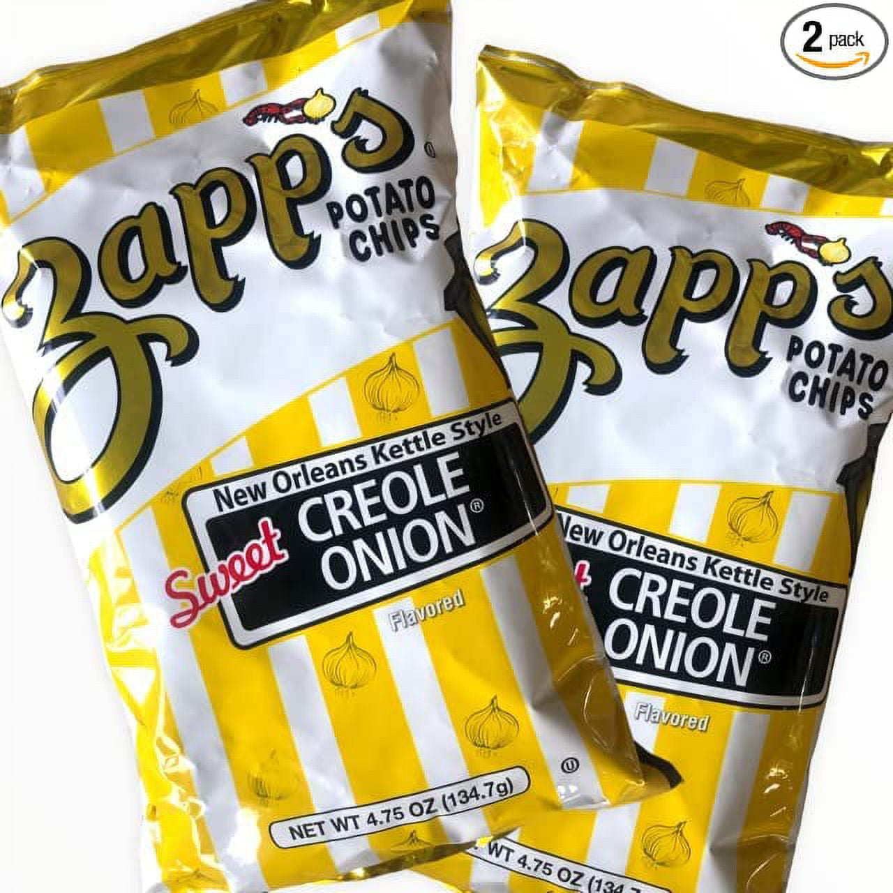 Zapps Potato Chips Sweet Creole Onion (4.75Oz / 2 Bags)