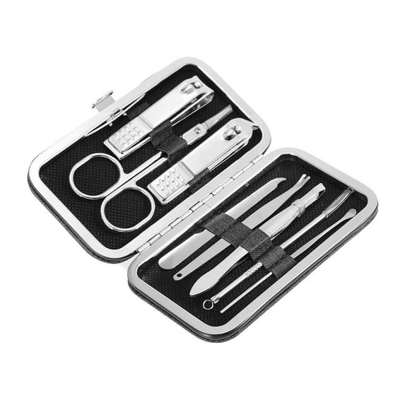 Zaqw 8 Pcs Stainless Steel Nail Scissors Cutter Clippers Set Fingernail Toenail, Nail Clippers Set, Nail Clippers