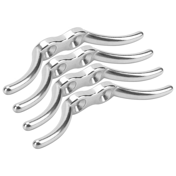 Zaqw Boat Rope Cleats Hook,4in Stainless Steel Boat Rope Cleats Hook Flagpole Rope Cleats With Mounting Screw,Rope Cleat Hook
