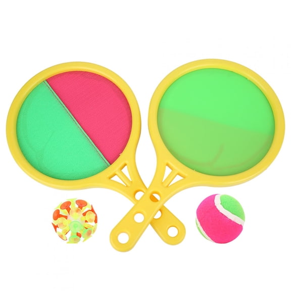 Zaqw Catching Ball Racket Set,Ball Stick Rackets,Children Stick Target Racket 2 In 1 Sucker Ball Set Handle Parentchild Throw Catch Toy