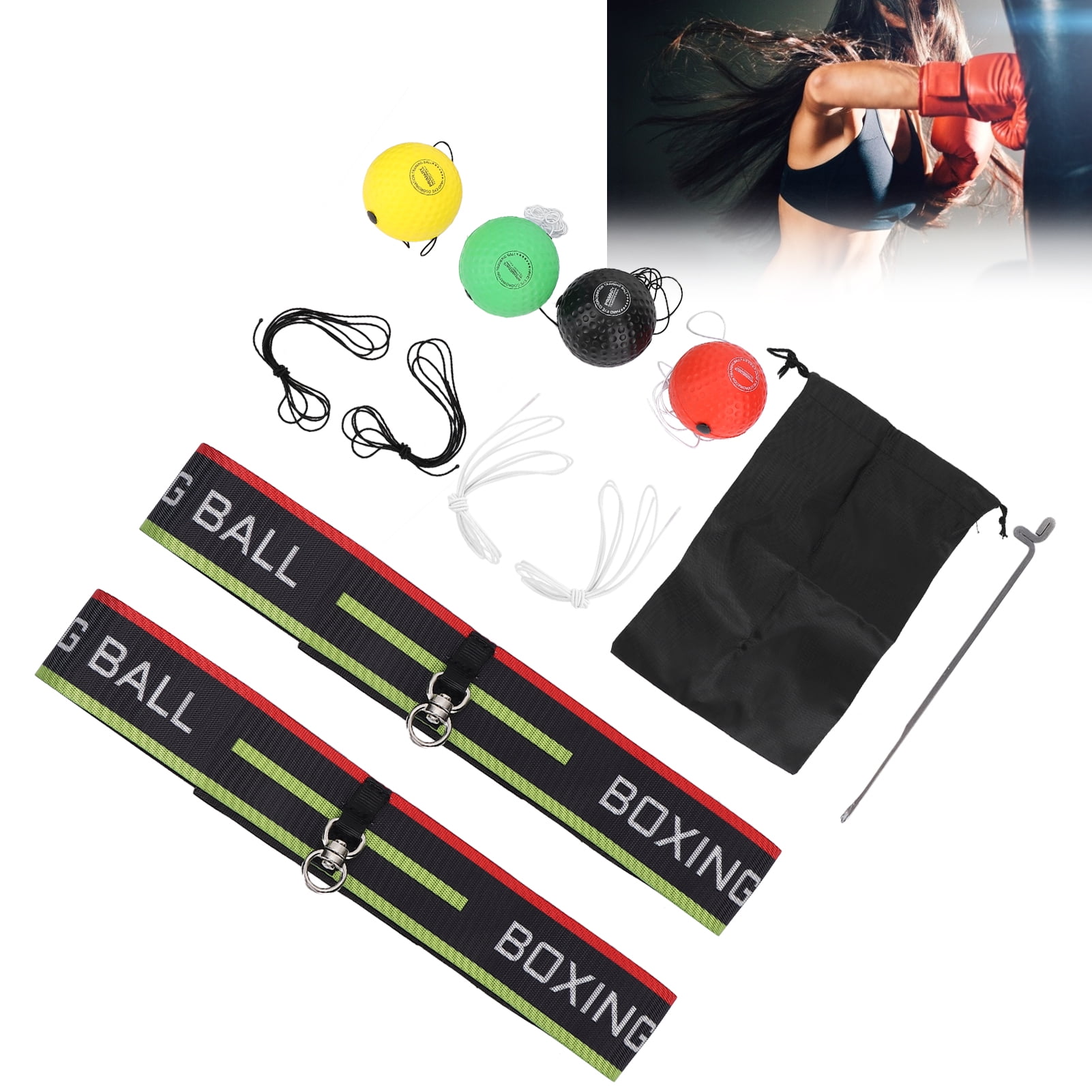 Zaqw Headband Reflex Ball,Reflex Ball,Boxing Ball for Adjustable