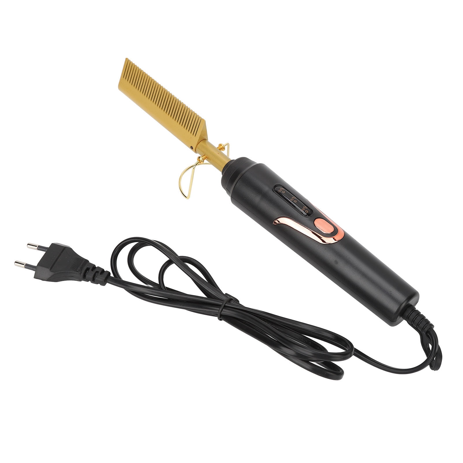 Zaqw Hot Comb Electric Hair Straightener 2 In 1 Hair Straightening Comb