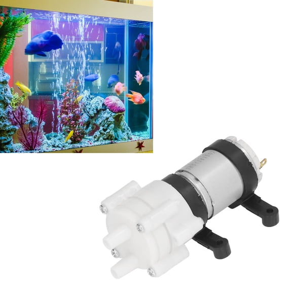 Zaqw Household ,Diaphragm Pump,DC 12V Self Priming Diaphragm Sump Pump For Home 385 Motor PVC Bracket 3 Meter