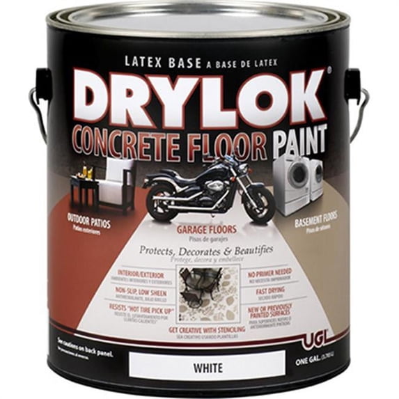 Zar 21213 1 Gallon Concrete Floor Paint, White - Pack Of 2