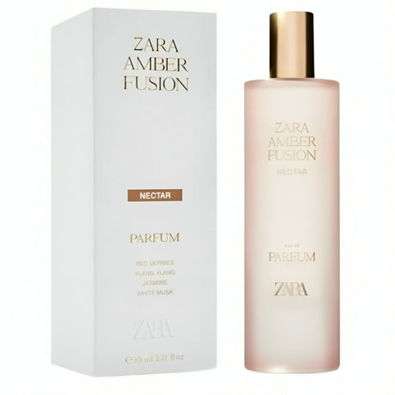 Zara Amber Fusion Nectar Women Perfume Floral Fruity Amber with Bergamot Mango Jasmine and White Musk EDP Eau de Parfum 80ml (2.71 fl. oz.)