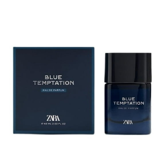 Zara Blue Temptation Men's Perfume EDP Eau De Parfum 60ML (2.3 fl. oz) Bold & Enigmatic Scent with Black Pepper, Lemon & Orange Blossom Warm Tonka Bean & Patchouli Base for a Fresh Yet Deep Fragrance