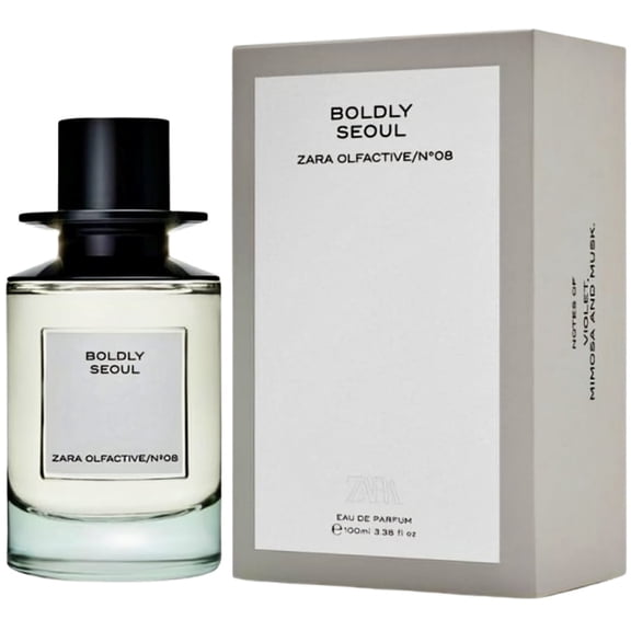 Zara Boldly Seoul Perfume for Women Elegant and Modern Fragrance Inspired by Seoul Sophisticated Signature Scent Created by Jo Malone CBE Eau de Parfum 100ml (3.4 fl. oz.)