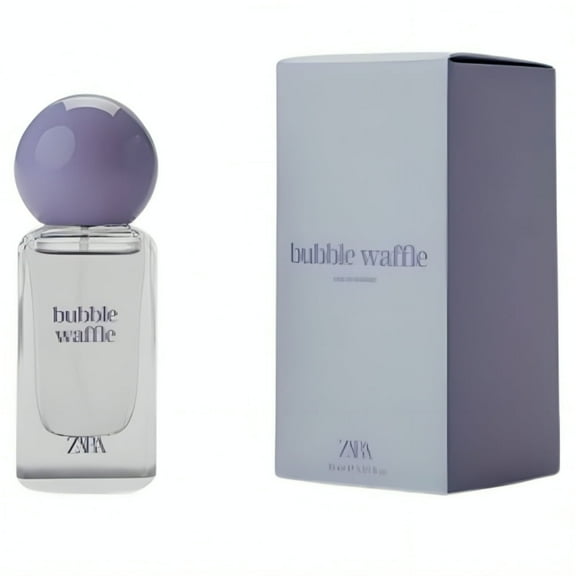 Zara Bubble Waffle Kids Perfume Gourmand Amber Fragrance with Sweet Whipped Cream Waffle Vanilla and Coconut Scent EDT Eau de Toilette 30ml (1.0 fl. oz.)