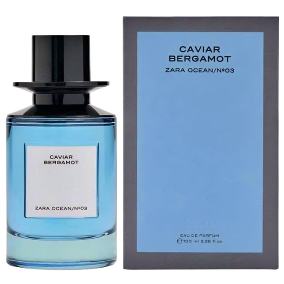 Zara Caviar Bergamot Cologne for Men Long Lasting Fragrance Elegant Modern Sophisticated Eau de Parfum 100ml (3.38 fl. oz.)